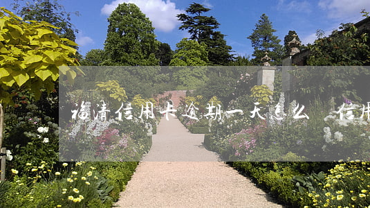 福清信用卡逾期一天怎么辦(信用卡 逾期 1天)