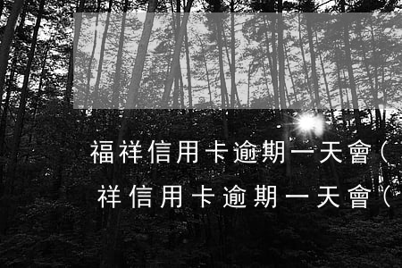福祥信用卡逾期一天會(huì)上門嗎(福祥信用卡逾期一天會(huì)上門嗎知乎)