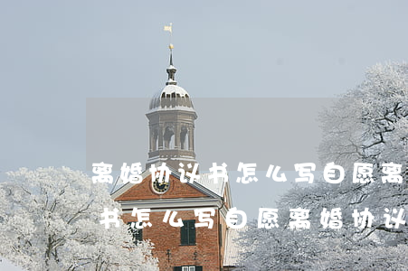 离婚协议书怎么写 自愿离婚协议书(离婚协议书怎么写 自愿离婚协议书2021)