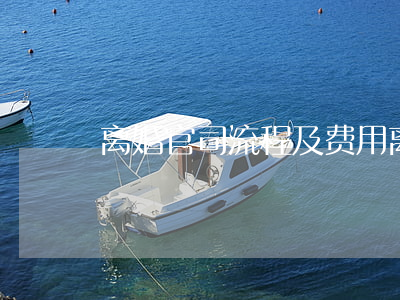 离婚官司流程及费用(离婚官司费用哪方出)