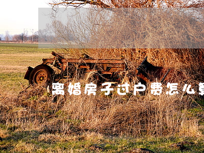 离婚房子过户费怎么算
