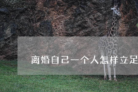 离婚自己一个人怎样立足(一个人如何离婚)