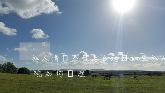 私人借錢不還怎么起訴(如果私人借錢不還,法院如何處理)