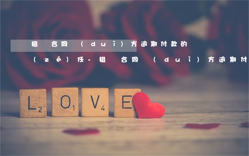 租賃合同對(duì)方逾期付款的違約責(zé)任-租賃合同對(duì)方逾期付款的違約責(zé)任怎么寫(xiě)