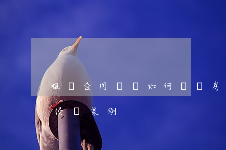 租賃合同糾紛如何維權(房屋租賃合同糾紛的侵權案例)