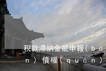 稅款滯納金能申報(bào)破產(chǎn)債權(quán)嗎