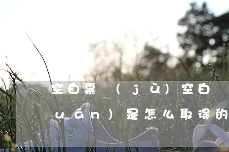 空白票據(jù)空白補(bǔ)充權(quán)是怎么取得的