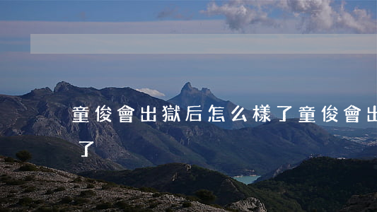 童俊會出獄后怎么樣了(童俊會出獄后怎么樣了)