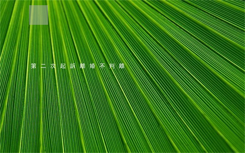第二次起訴離婚不判離