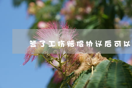 签了工伤赔偿协议后可以后悔吗