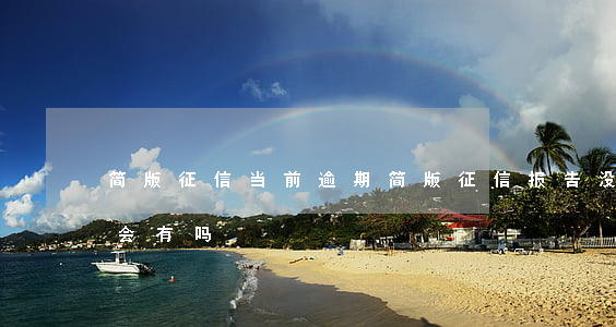 简版征信当前逾期 简版征信报告没逾期详版会有吗