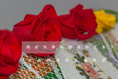 简述法律与自由的关系(下列有关法与自由的关系的说法正确的是)