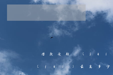 簡單借款逾期費(fèi)怎么算(借款逾期費(fèi)最高多少合法)