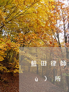 籃田律師事務(wù)所(籃田律師事務(wù)所)