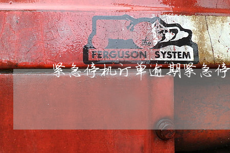 紧急停机订单逾期 紧急停机订单逾期了