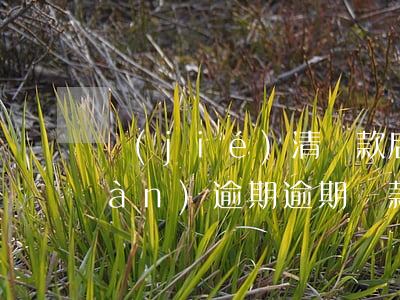 結(jié)清貸款后發(fā)現(xiàn)逾期(逾期貸款結(jié)清了征信上會(huì)顯示結(jié)清嗎?)