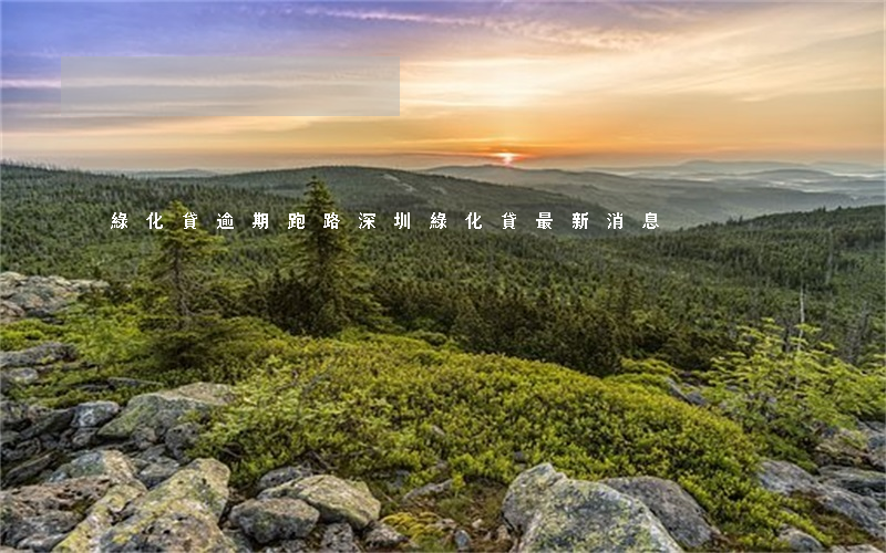 綠化貸逾期跑路(深圳綠化貸最新消息)