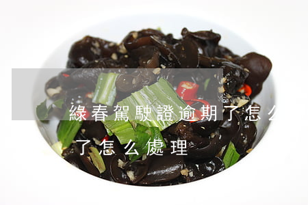 綠春駕駛證逾期了怎么處理(綠春駕駛證逾期了怎么處理)