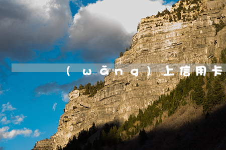 網(wǎng)上信用卡逾期怎么辦