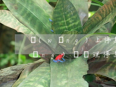 網(wǎng)上停息掛賬是真的嗎(網(wǎng)貸辦理停息掛賬)