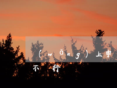 網(wǎng)上申請的網(wǎng)貸不還行嗎