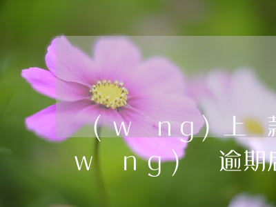網(wǎng)上貸款逾期后怎么還款(網(wǎng)貸逾期后怎么辦)
