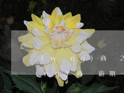 網(wǎng)商貸2萬五逾期一年(網(wǎng)商貸逾期一年,要求三天還清,不還會怎樣)
