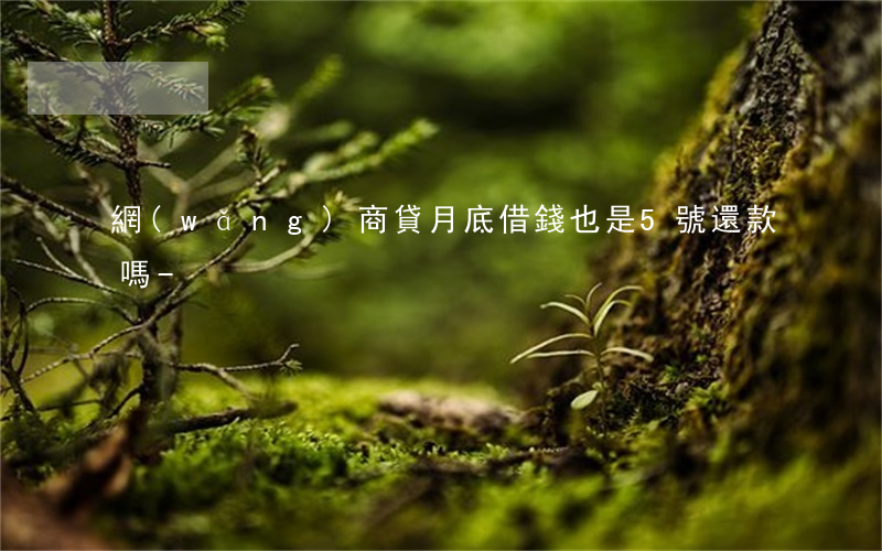 網(wǎng)商貸月底借錢也是5號還款嗎-
