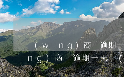網(wǎng)商貸逾期一年以上（網(wǎng)商貸逾期一天嚴(yán)重嗎）
