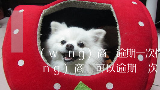 網(wǎng)商貸逾期一次性償還(網(wǎng)商貸可以逾期幾次)