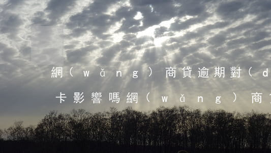 網(wǎng)商貸逾期對(duì)信用卡影響嗎(網(wǎng)商貸逾期影響信用卡的使用情況么)