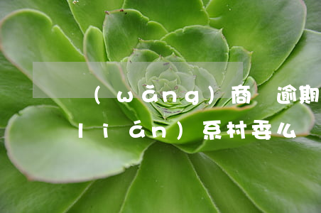 網(wǎng)商貸逾期會(huì)聯(lián)系村委么(網(wǎng)商貸逾期會(huì)聯(lián)系村委么)