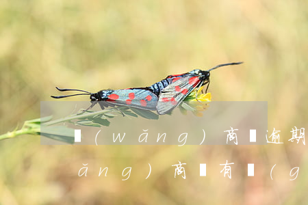 網(wǎng)商貸逾期記錄刪除了(網(wǎng)商貸有過(guò)逾期后全部還清還能再貸嗎)