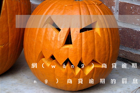 網(wǎng)商貸逾期起訴罰款(網(wǎng)商貸逾期的罰息)