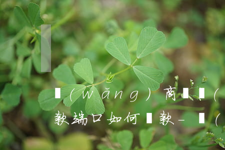 網(wǎng)商貸關(guān)閉了還款端口如何還款-網(wǎng)商貸關(guān)閉了還款端口如何還款呢
