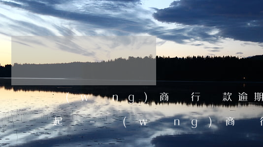 網(wǎng)商銀行貸款逾期三個月會被起訴-網(wǎng)商銀行貸款逾期三個月會被起訴嗎?