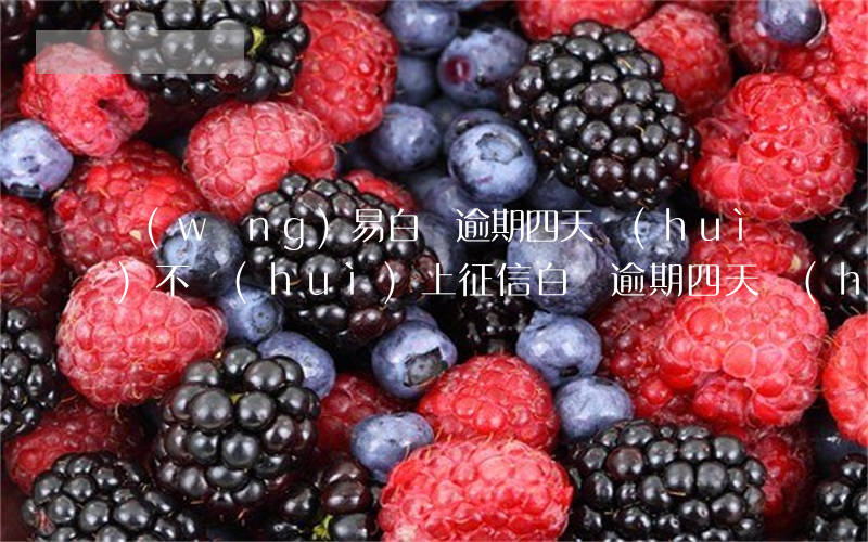 網(wǎng)易白條逾期四天會(huì)不會(huì)上征信(白條逾期四天會(huì)上征信嗎會(huì)影響買房嗎)