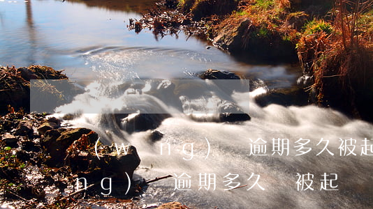 網(wǎng)貨逾期多久被起訴 網(wǎng)貸逾期多久會被起訴