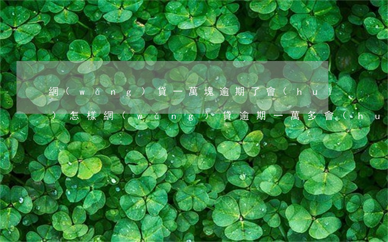 網(wǎng)貸一萬塊逾期了會(huì)怎樣(網(wǎng)貸逾期一萬多會(huì)不會(huì)被起訴)