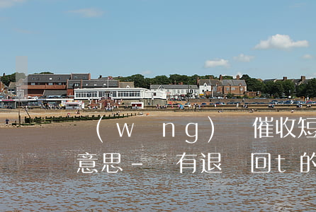 網(wǎng)貸催收短信退訂回t是什么意思-帶有退訂回t的催收短信