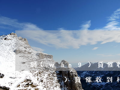 網(wǎng)貸催收通知村委會了(網(wǎng)貸催收到村委調(diào)查合法嗎)