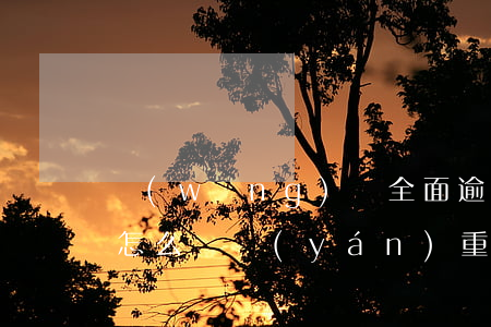網(wǎng)貸全面逾期人會(huì)怎么樣(嚴(yán)重逾期能做哪些網(wǎng)貸)