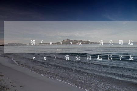 網(wǎng)貸公司起訴要多久(網(wǎng)貸公司起訴了怎么辦)