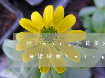 網(wǎng)貸多久不還會(huì)成為壞賬(網(wǎng)貸不還最壞的結(jié)果是什么)