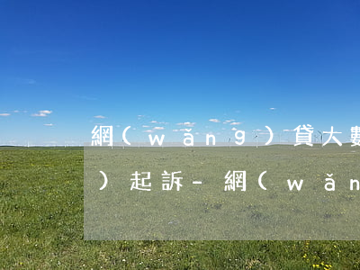 網(wǎng)貸大數(shù)據(jù)起訴-網(wǎng)貸欠款大數(shù)據(jù)