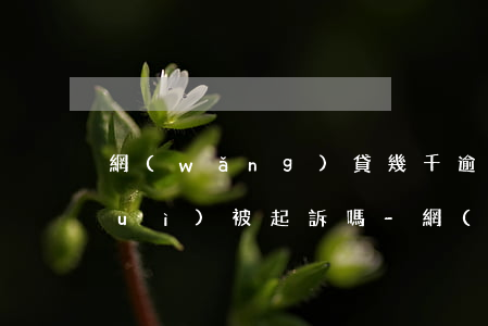 網(wǎng)貸幾千逾期一年多了會(huì)被起訴嗎-網(wǎng)貸幾千逾期一年多了會(huì)被起訴嗎知乎