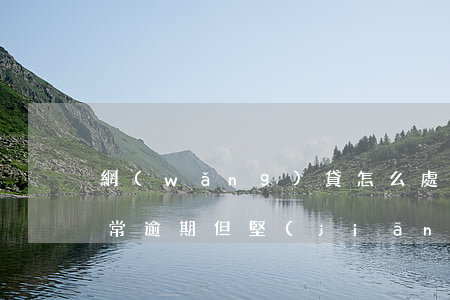 網(wǎng)貸怎么處理經(jīng)常逾期但堅(jiān)持還款-網(wǎng)貸怎么處理經(jīng)常逾期但堅(jiān)持還款的人