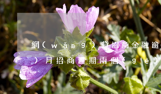 網(wǎng)貸招商金融逾期半個(gè)月(招商逾期兩個(gè)月還有救嗎)