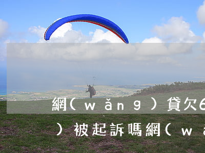 網(wǎng)貸欠6000多會(huì)被起訴嗎(網(wǎng)貸欠款6000元可以起訴嗎)