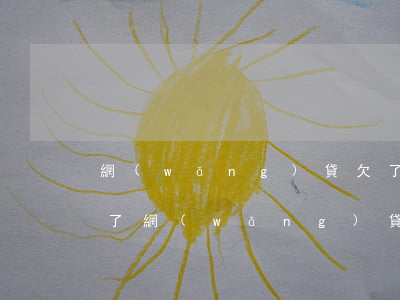 網(wǎng)貸欠了九萬(wàn)多(欠了網(wǎng)貸九千還不起怎么辦)